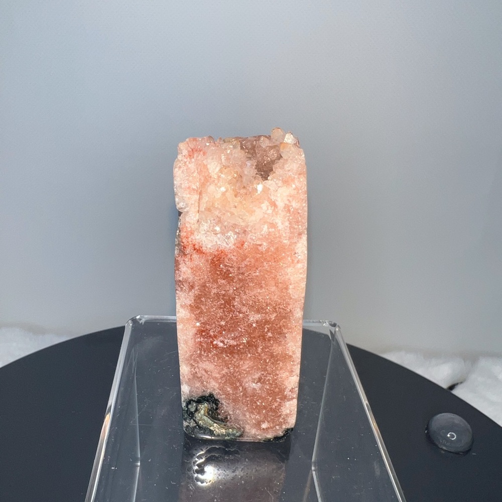 Brazilian Pink Amethyst druzy Tower with Jasper